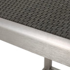 Ensemble de bar carré en aluminium Cape Coral Outdoor 5 pièces par Christopher Knight Home