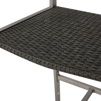 Ensemble de bar carré en aluminium Cape Coral Outdoor 5 pièces par Christopher Knight Home