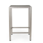 Ensemble de bar carré en aluminium Cape Coral Outdoor 5 pièces par Christopher Knight Home