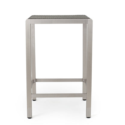 Ensemble de bar carré en aluminium Cape Coral Outdoor 5 pièces par Christopher Knight Home