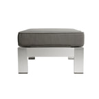 Ensemble de canapés d'extérieur 6 places en V en aluminium avec pouf Cape Coral par Christopher Knight Home