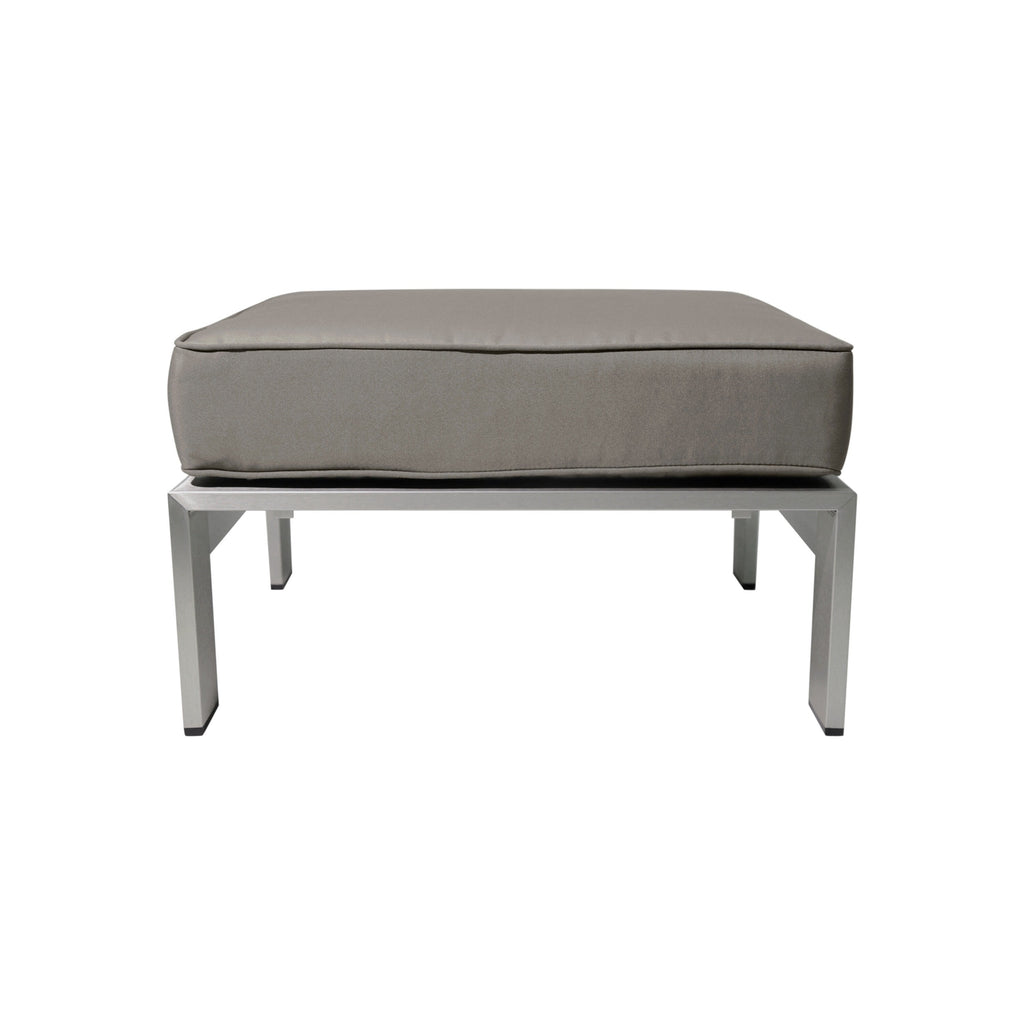 Ensemble de canapés d'extérieur 6 places en V en aluminium avec pouf Cape Coral par Christopher Knight Home