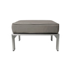 Ensemble de canapés d'extérieur 6 places en V en aluminium avec pouf Cape Coral par Christopher Knight Home