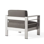 Ensemble de canapés d'extérieur 7 places en aluminium avec table basse Cape Coral par Christopher Knight Home