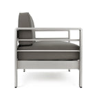 Ensemble de jardin 2 pièces en aluminium Cape Coral avec coussins par Christopher Knight Home