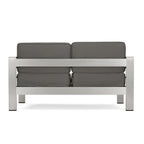 Ensemble de jardin 2 pièces en aluminium Cape Coral avec coussins par Christopher Knight Home