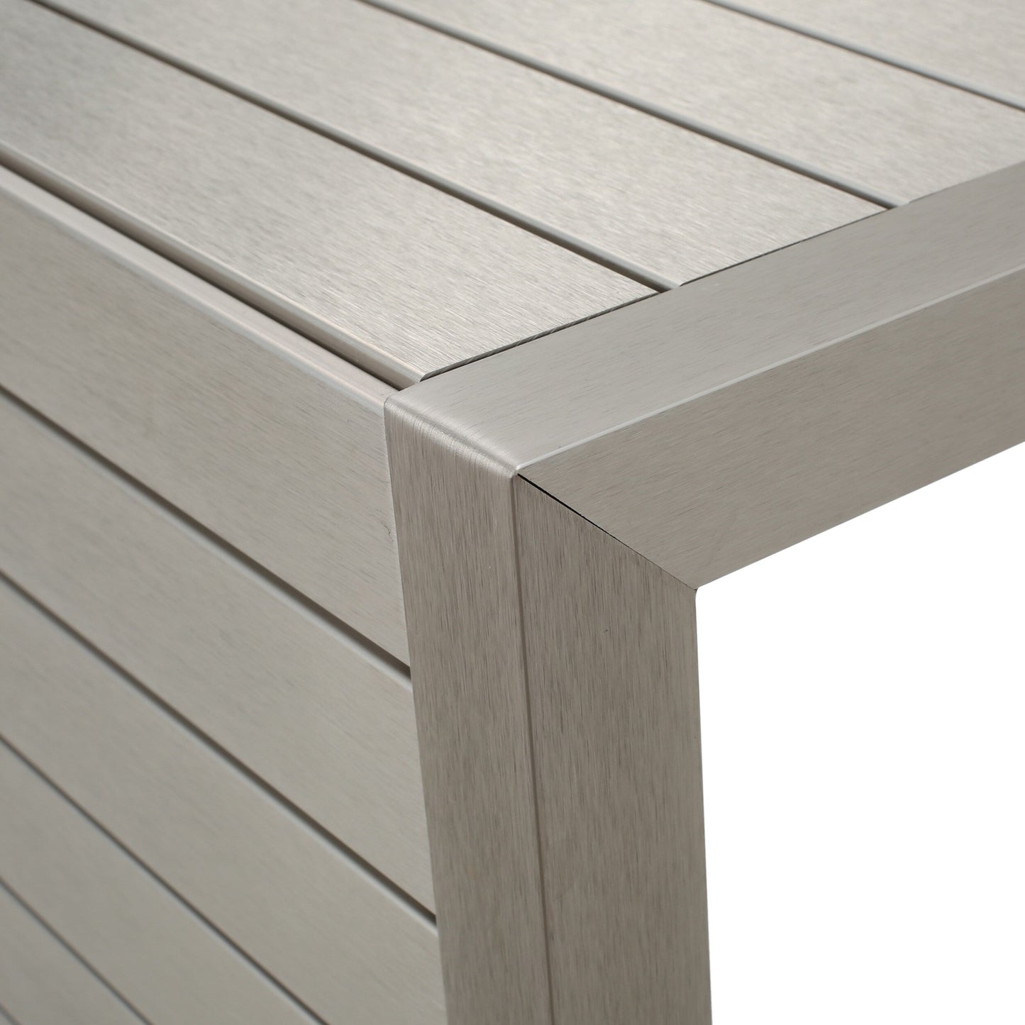 Salon de jardin Cape Coral en aluminium 3 pièces avec table en C par Christopher Knight Home