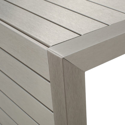 Salon de jardin Cape Coral en aluminium 3 pièces avec table en C par Christopher Knight Home