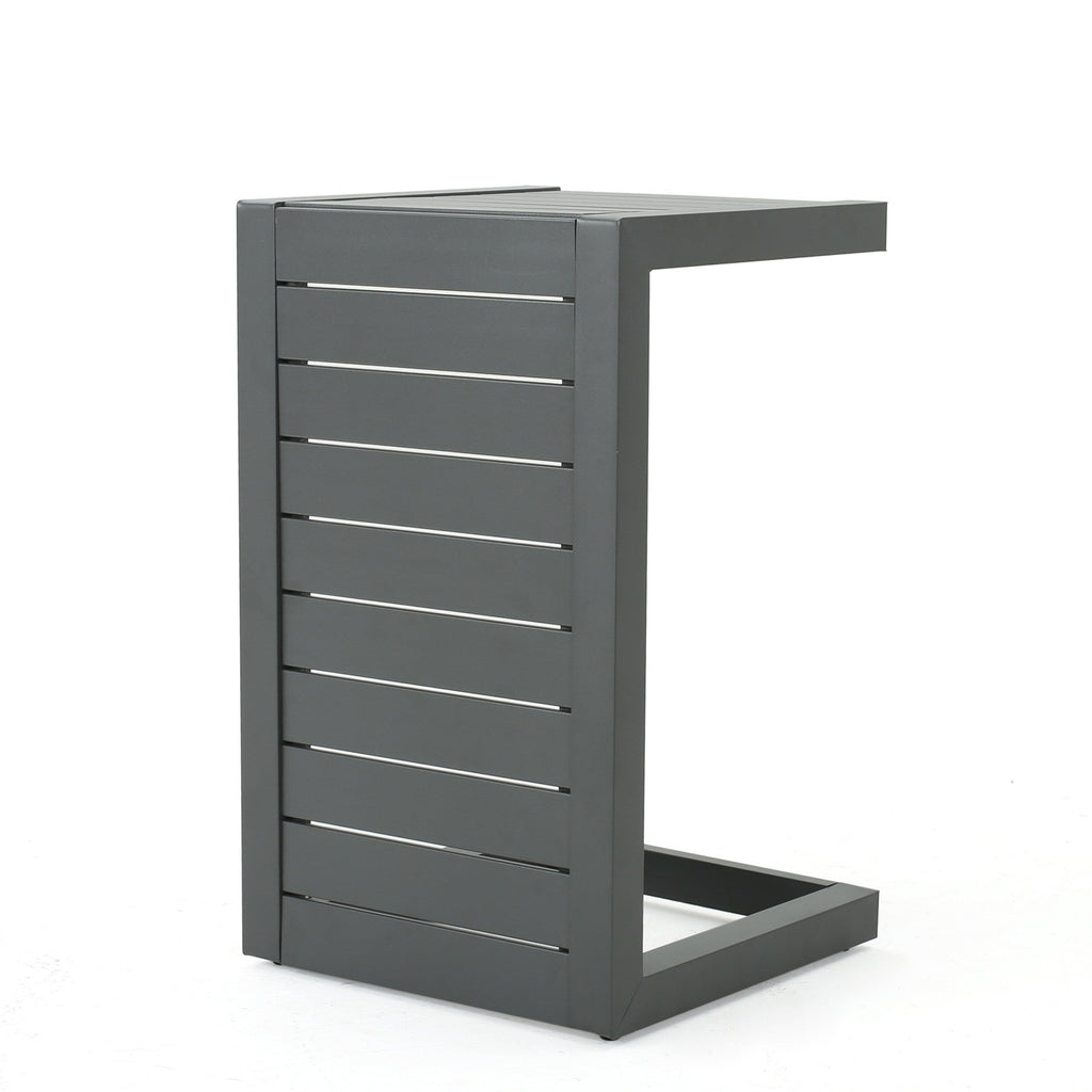 Salon de jardin Cape Coral en aluminium 3 pièces avec coussins par Christopher Knight Home