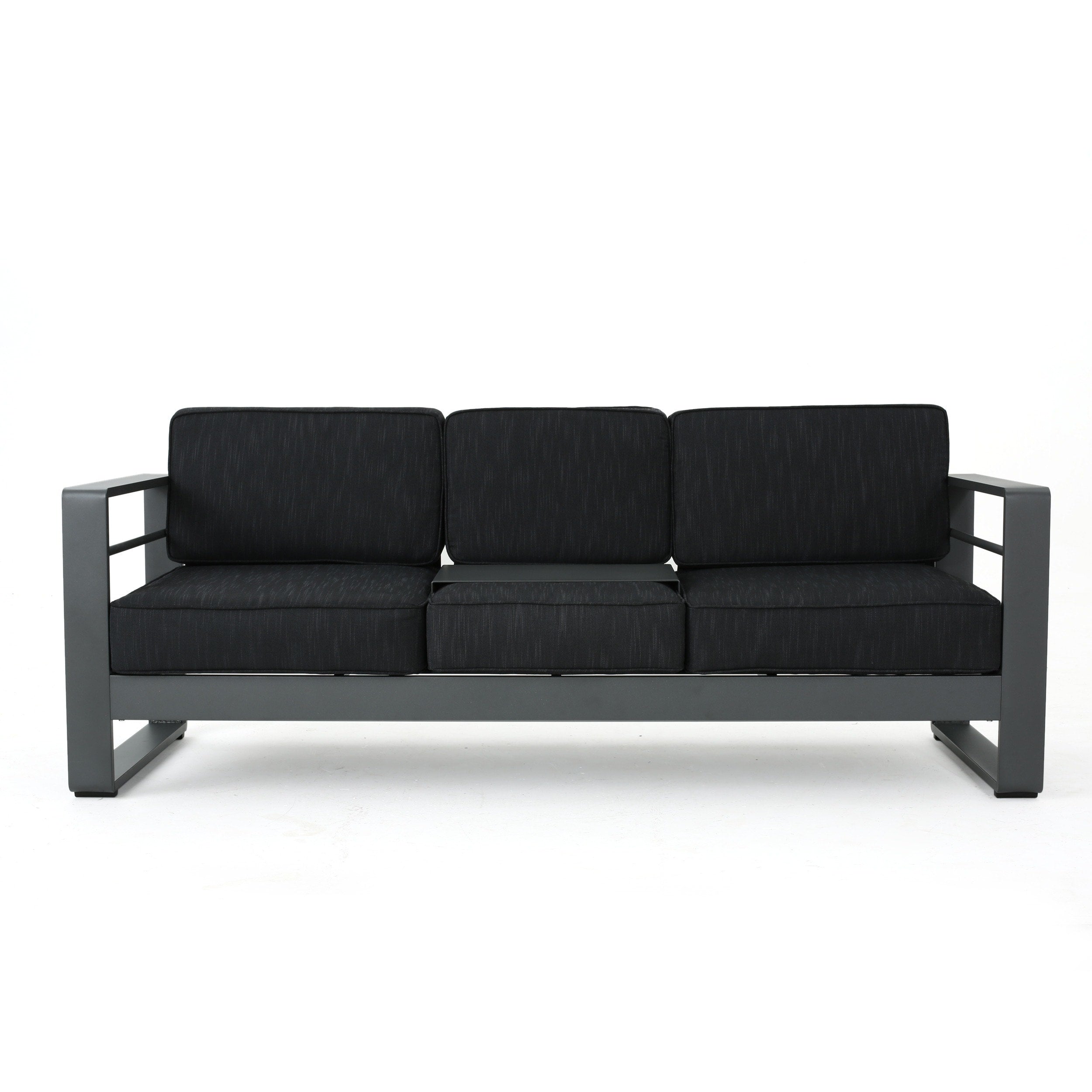 Salon de jardin Cape Coral en aluminium 5 pièces avec coussins par Christopher Knight Home