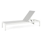 Cape Coral Outdoor Aluminum Chaise Lounge (Set of 2) by Christopher Knight Home - 77.56 D x 25.20 W x 11.80 H