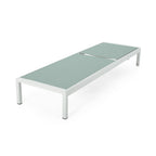 Cape Coral Outdoor Aluminum Chaise Lounge (Set of 2) by Christopher Knight Home - 77.56 D x 25.20 W x 11.80 H