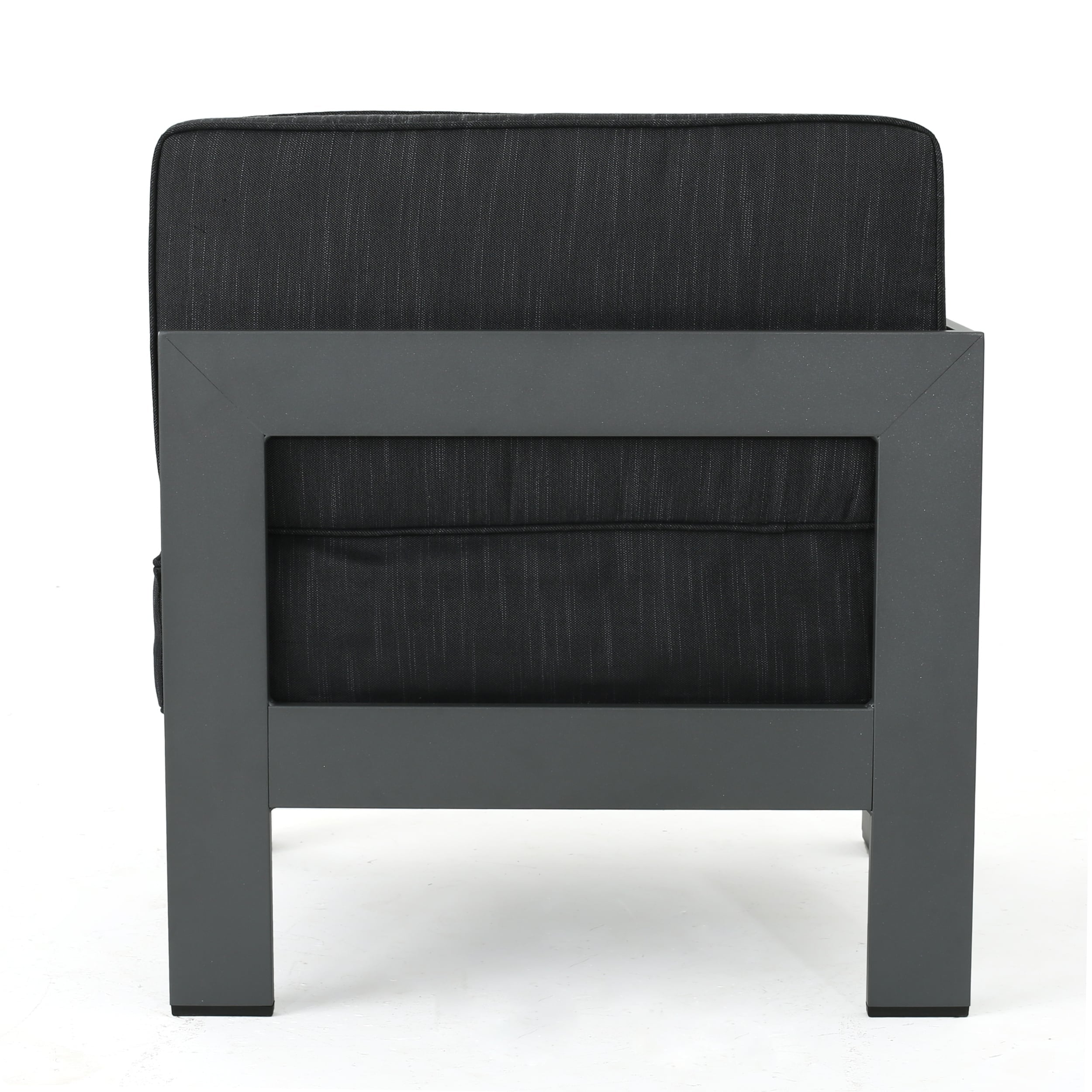 Ensemble de canapés d'extérieur en aluminium Cape Coral avec table à feu par Christopher Knight Home