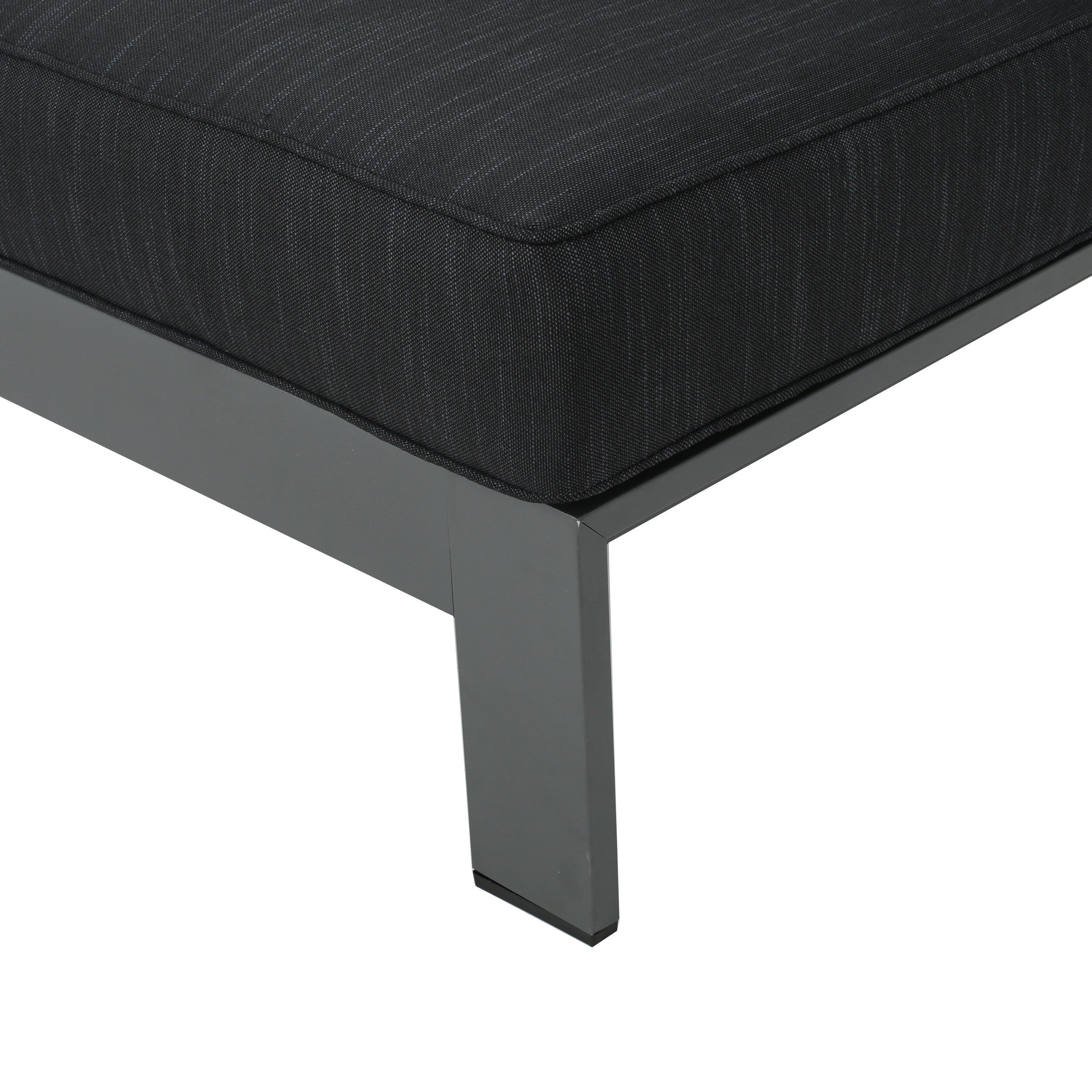Ensemble de canapés d'extérieur en aluminium Cape Coral avec table à feu par Christopher Knight Home
