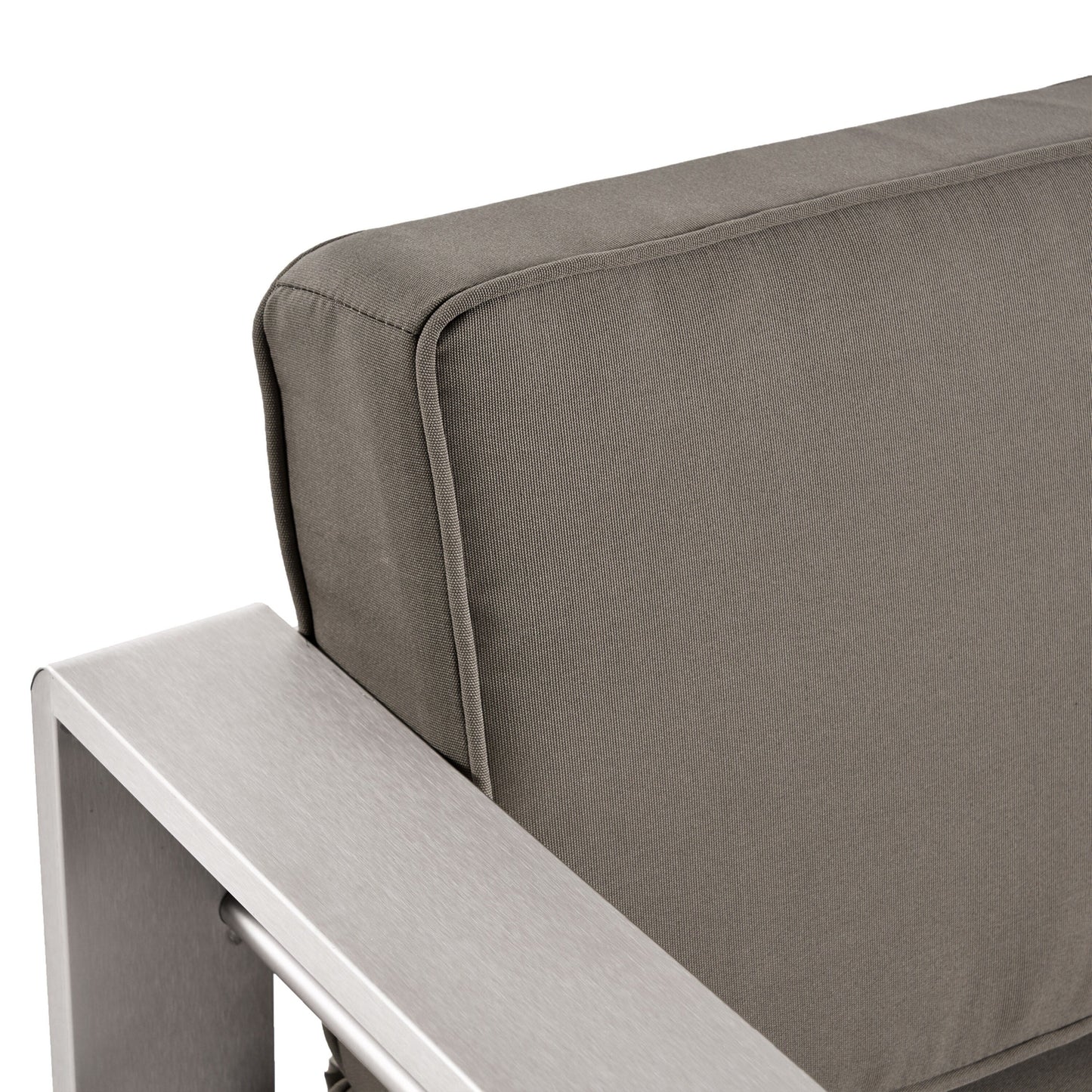 Salon de jardin Cape Coral en aluminium 3 pièces avec table en C par Christopher Knight Home