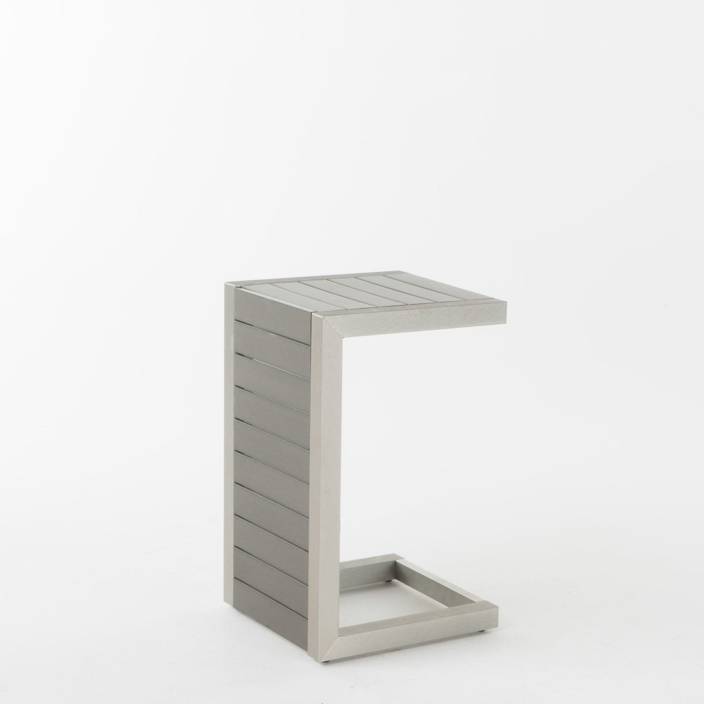 Salon de jardin Cape Coral en aluminium 3 pièces avec table en C par Christopher Knight Home