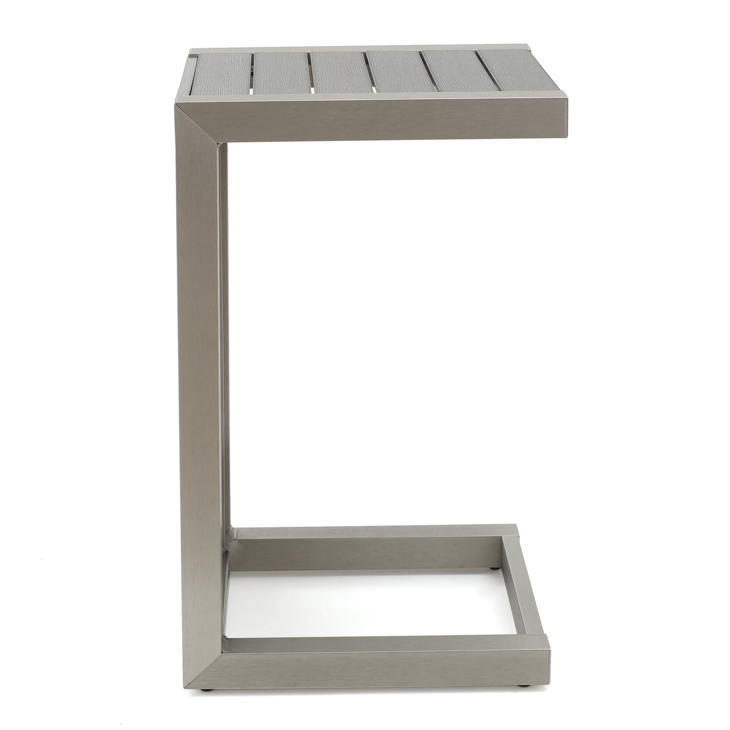 Salon de jardin Cape Coral en aluminium 3 pièces avec table en C par Christopher Knight Home