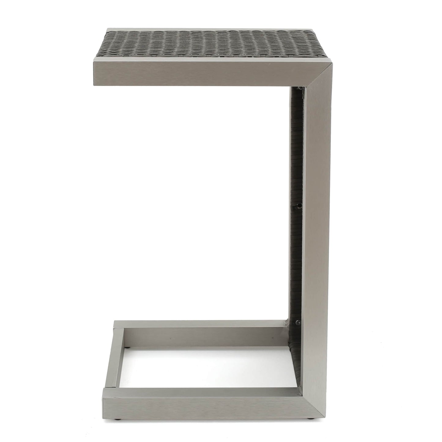 Salon de jardin Cape Coral en aluminium 3 pièces avec table en C par Christopher Knight Home