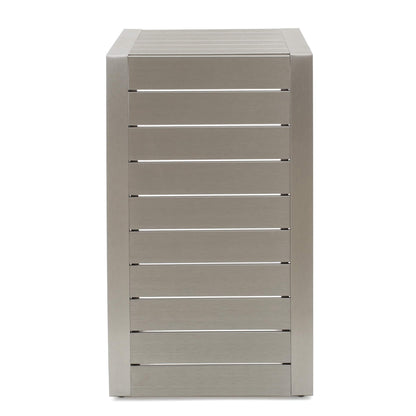Salon de jardin Cape Coral en aluminium 3 pièces avec table en C par Christopher Knight Home
