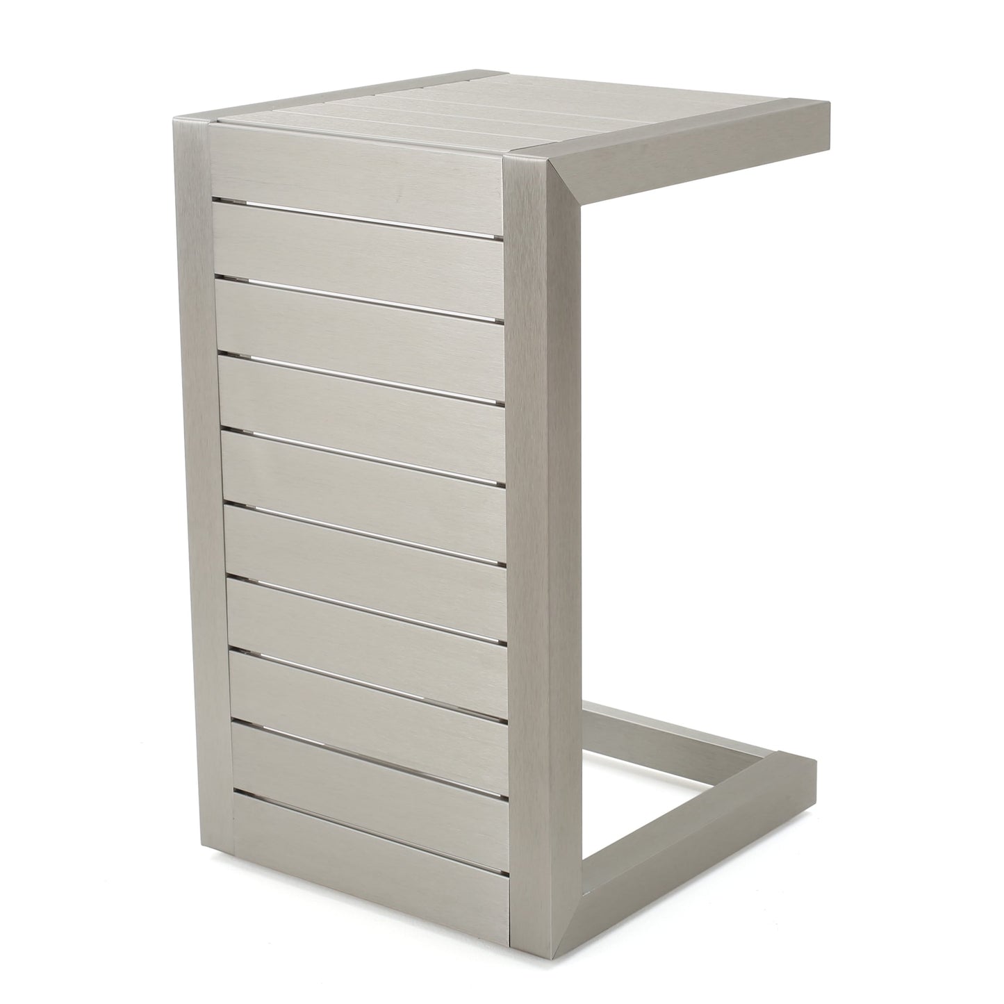 Salon de jardin Cape Coral en aluminium 3 pièces avec table en C par Christopher Knight Home