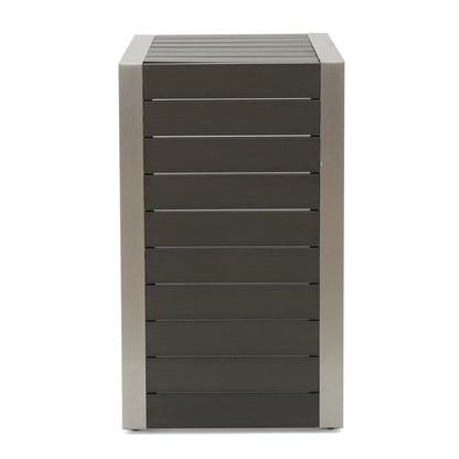 Salon de jardin Cape Coral en aluminium 3 pièces avec table en C par Christopher Knight Home