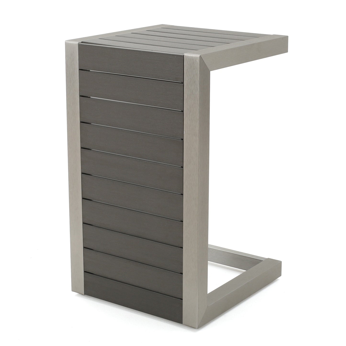 Salon de jardin Cape Coral en aluminium 3 pièces avec table en C par Christopher Knight Home