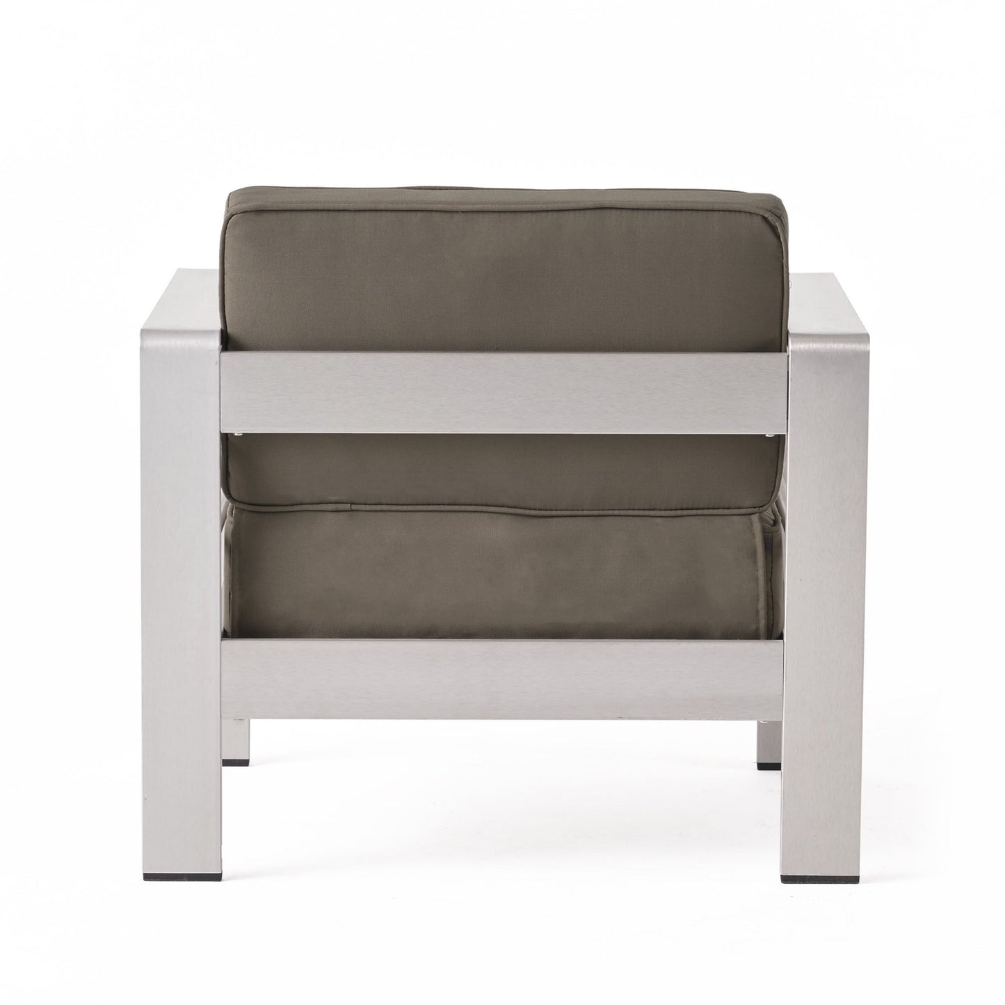 Salon de jardin Cape Coral en aluminium 3 pièces avec table en C par Christopher Knight Home