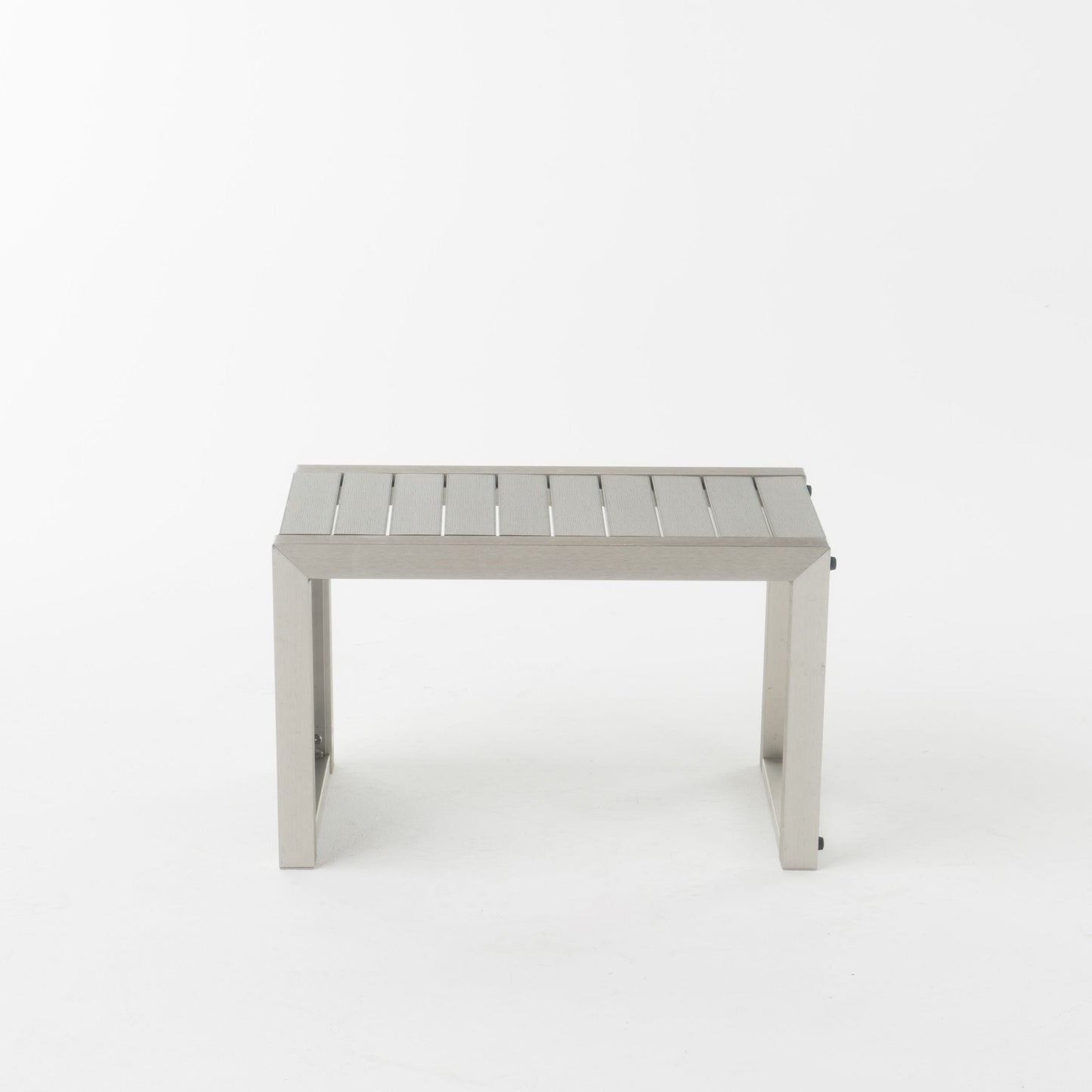 Salon de jardin Cape Coral en aluminium 3 pièces avec table en C par Christopher Knight Home