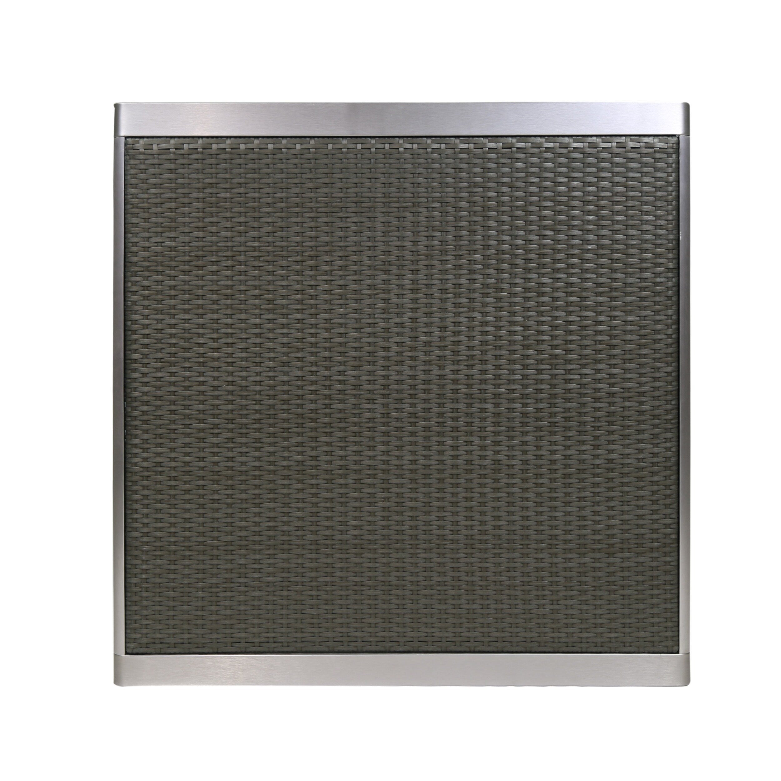 Ensemble de salle à manger d'extérieur moderne en aluminium Cape Coral, 4 places, avec plateau en osier, par Christopher Knight Home