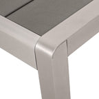 Ensemble de salle à manger d'extérieur moderne en aluminium Cape Coral 6 places avec banc par Christopher Knight Home