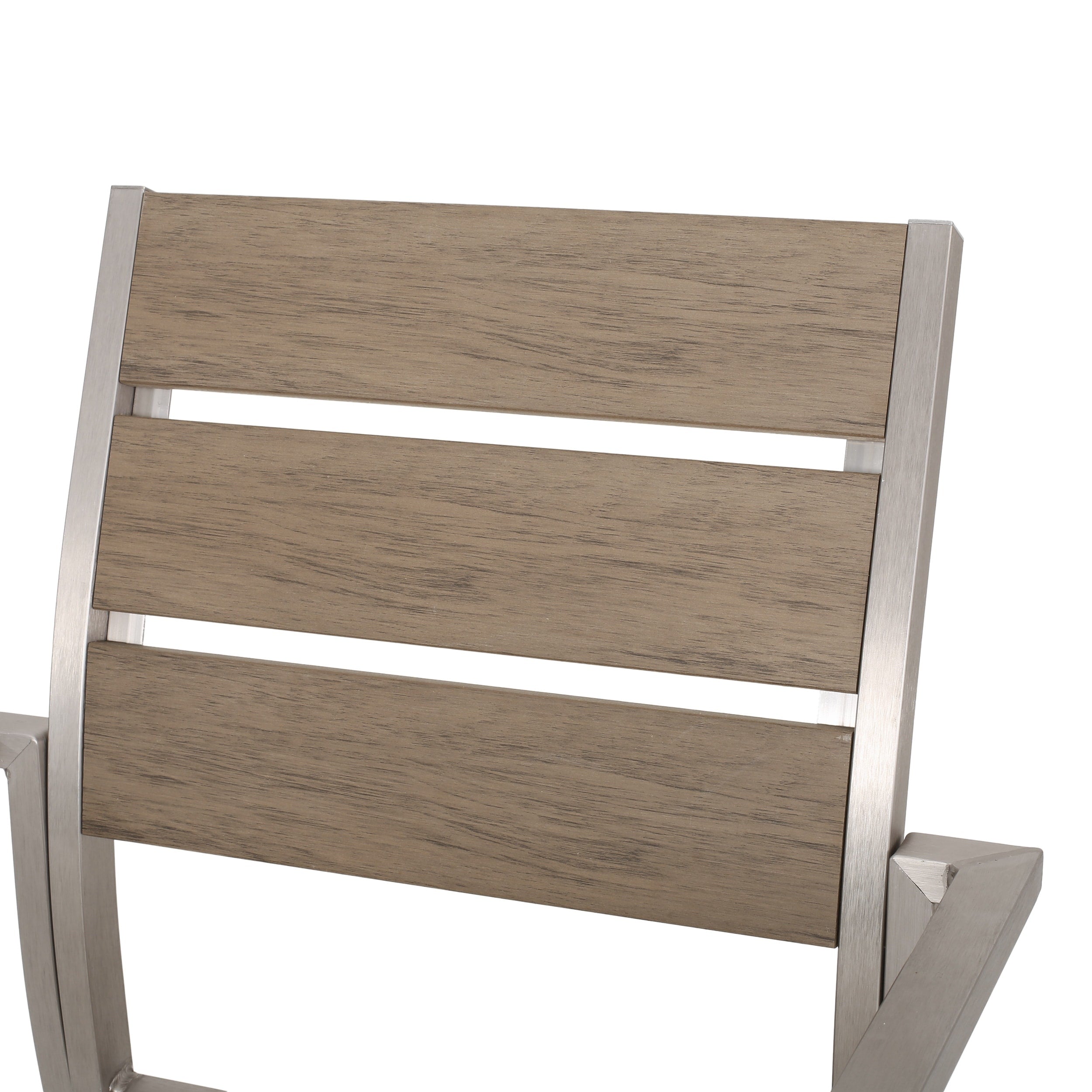 Ensemble de salle à manger d'extérieur moderne en aluminium Cape Coral 6 places avec banc par Christopher Knight Home