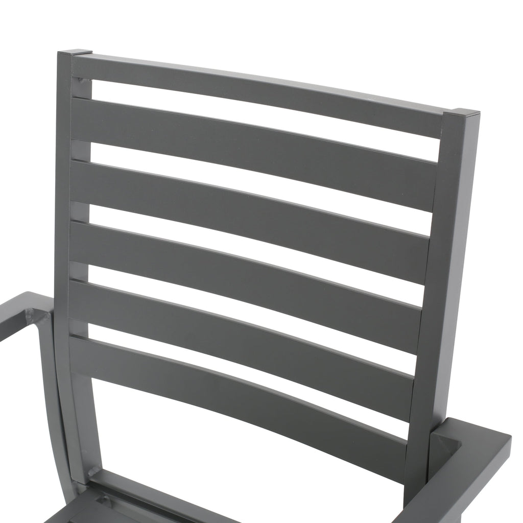 Ensemble de salle à manger d'extérieur 6 places en aluminium Cape Coral par Christopher Knight Home