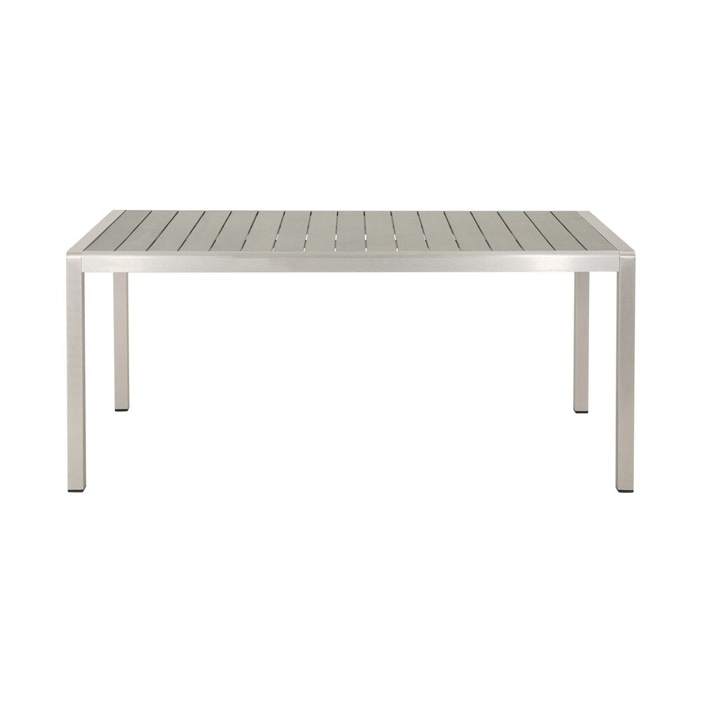 Ensemble table et banc de pique-nique d'extérieur en imitation bois et aluminium Cape Coral par Christopher Knight Home
