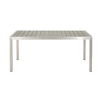 Ensemble table et banc de pique-nique d'extérieur en imitation bois et aluminium Cape Coral par Christopher Knight Home