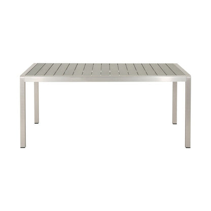 Ensemble table et banc de pique-nique d'extérieur en imitation bois et aluminium Cape Coral par Christopher Knight Home