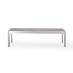Ensemble table et banc de pique-nique d'extérieur en imitation bois et aluminium Cape Coral par Christopher Knight Home