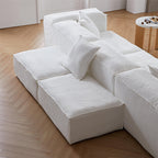 Canapé sectionnel double face Freedom Modular blanc