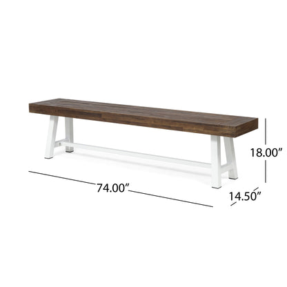 Banc d'extérieur en bois d'acacia Carlisle par Christopher Knight Home