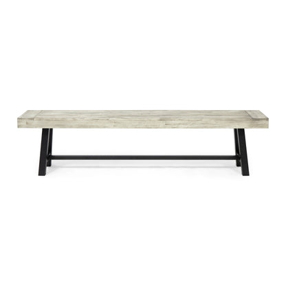 Banc d'extérieur en bois d'acacia Carlisle par Christopher Knight Home