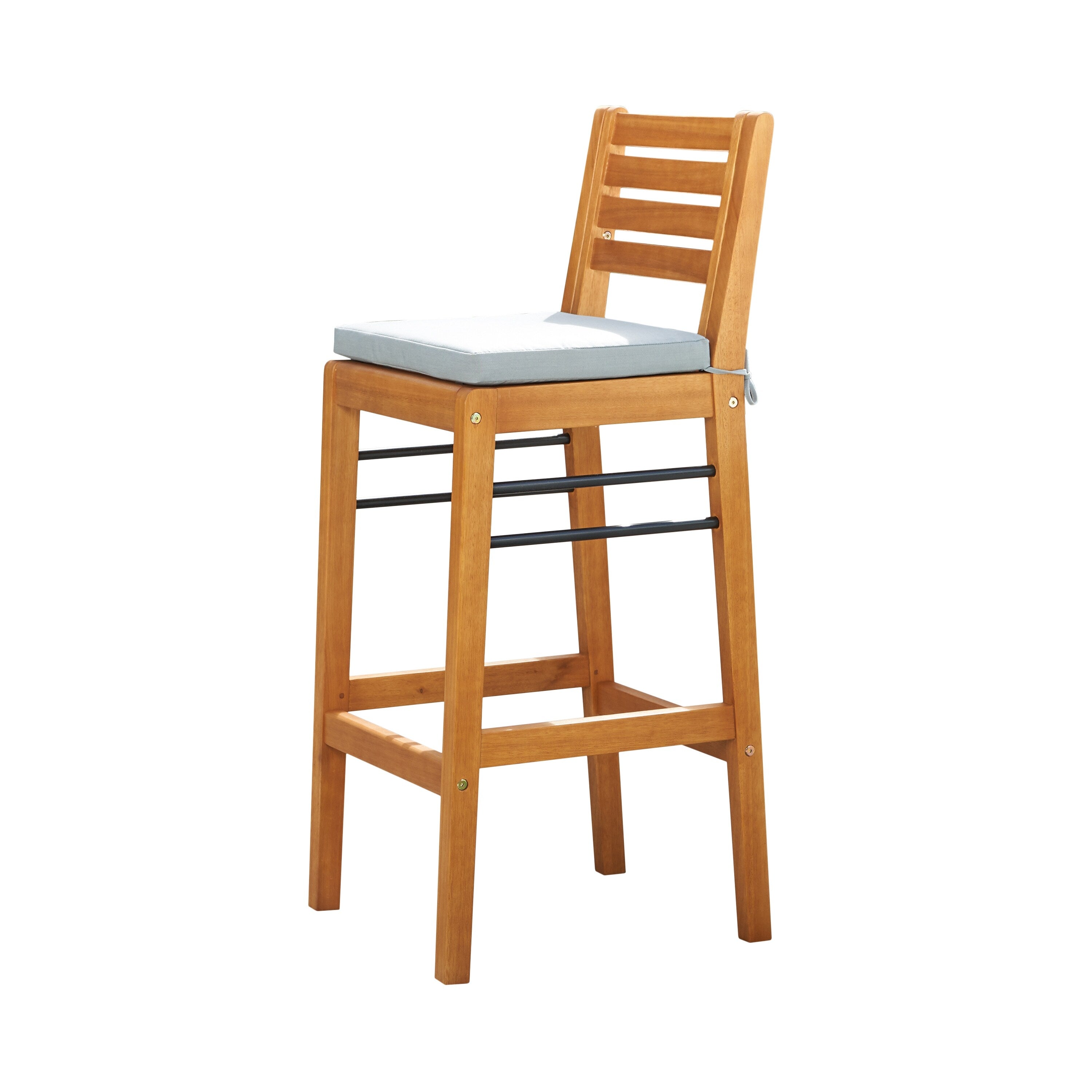 Table de bar et chaises de terrasse en bois Carlton Honey
