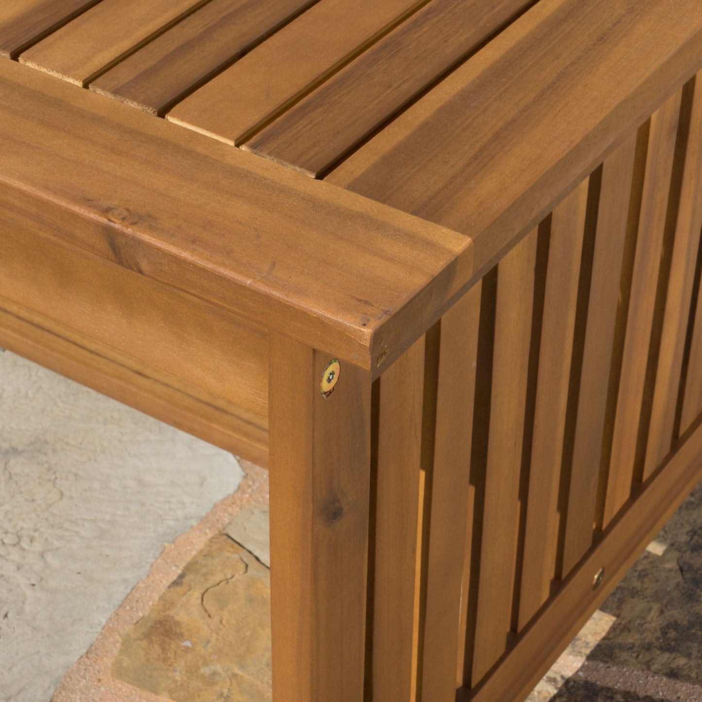 Ensemble de canapés d'extérieur Carolina 4 pièces en acacia Christopher Knight Home - Sièges de patio élégants et confortables