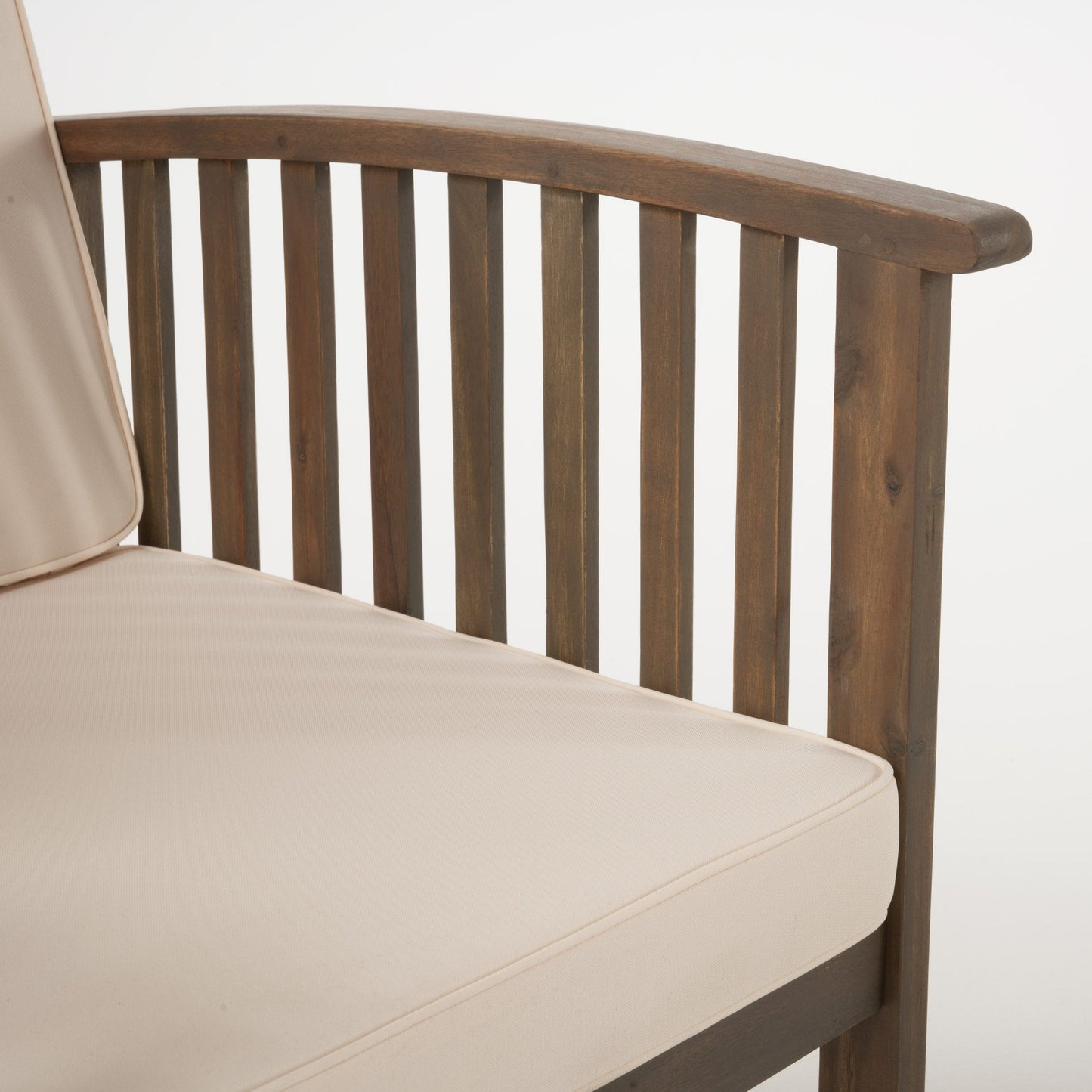 Ensemble de canapés d'extérieur Carolina 4 pièces en acacia Christopher Knight Home - Sièges de patio élégants et confortables