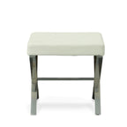 Banc de toilette Elisabetta de Carolina Living - Blanc/Chrome