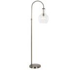 Lampadaire Verona Arc avec abat-jour en verre