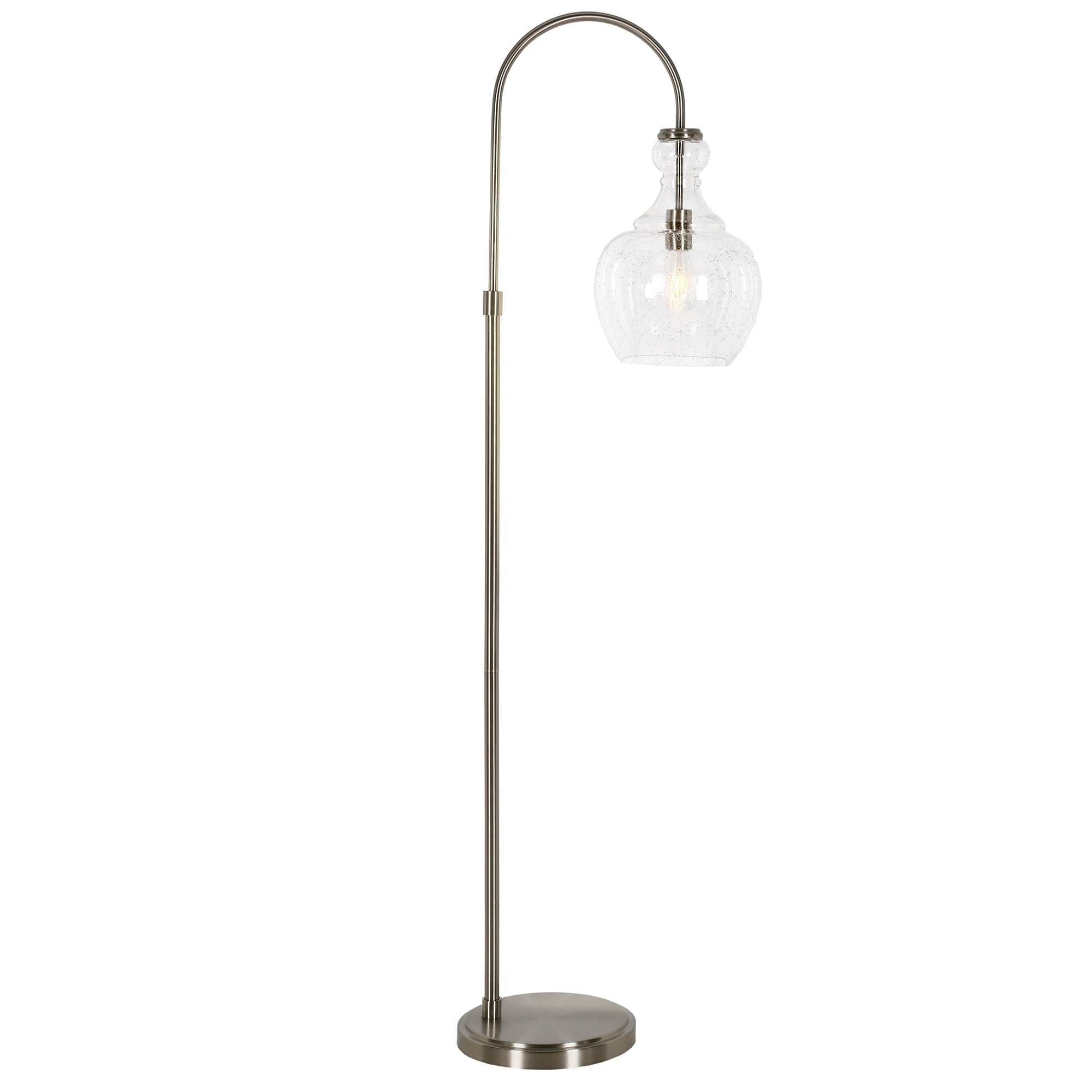 Lampadaire Verona Arc avec abat-jour en verre