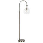 Lampadaire Verona Arc avec abat-jour en verre