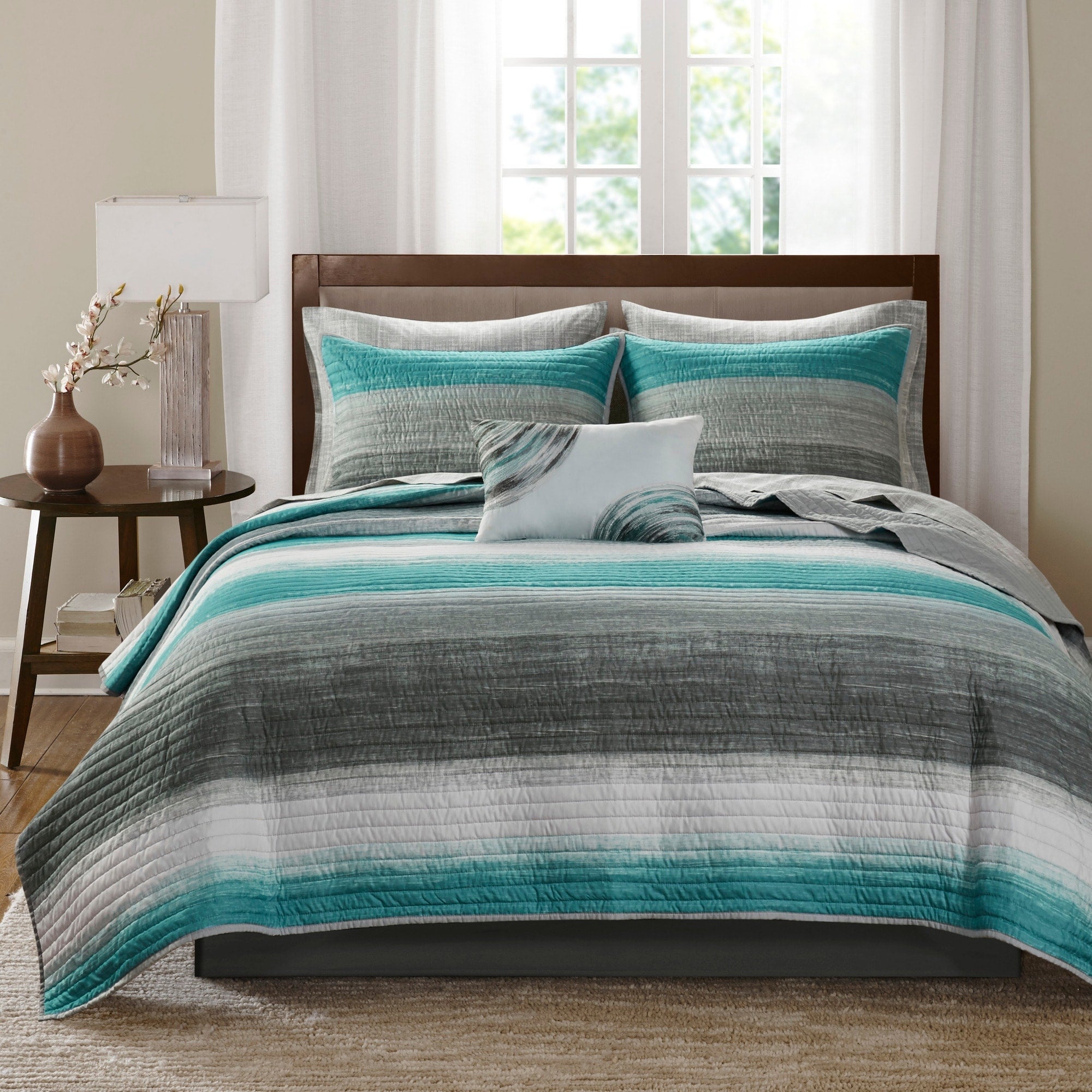 Parure de lit Madison Park Essentials Barret avec draps en coton