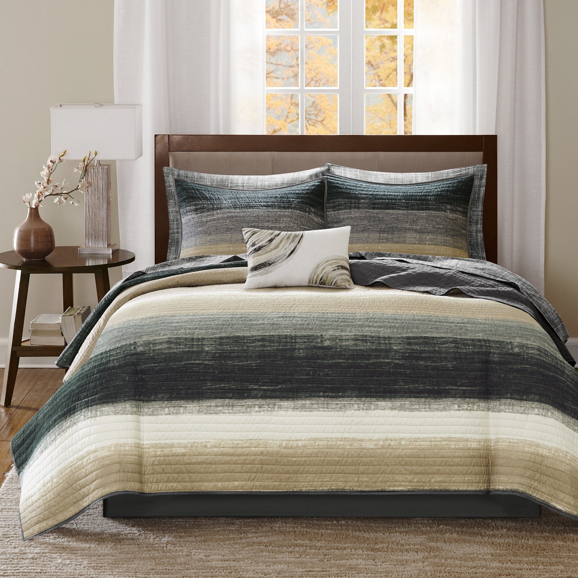 Parure de lit Madison Park Essentials Barret avec draps en coton