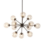 Lustre Paige à 12 lumières avec ampoules globe surdimensionnées INK+IVY