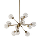 Lustre Paige à 12 lumières avec ampoules globe surdimensionnées INK+IVY